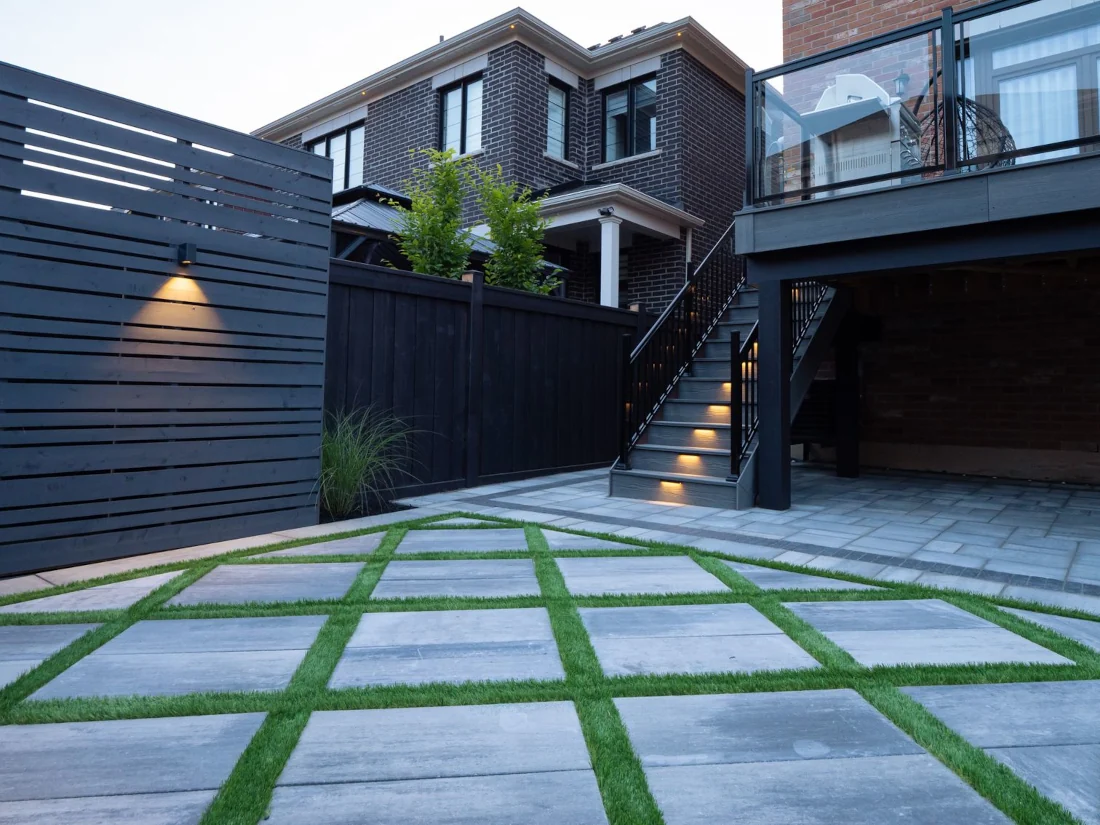 raise patio backyard