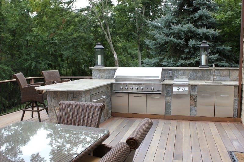 outdoor bbq grill & kitchen