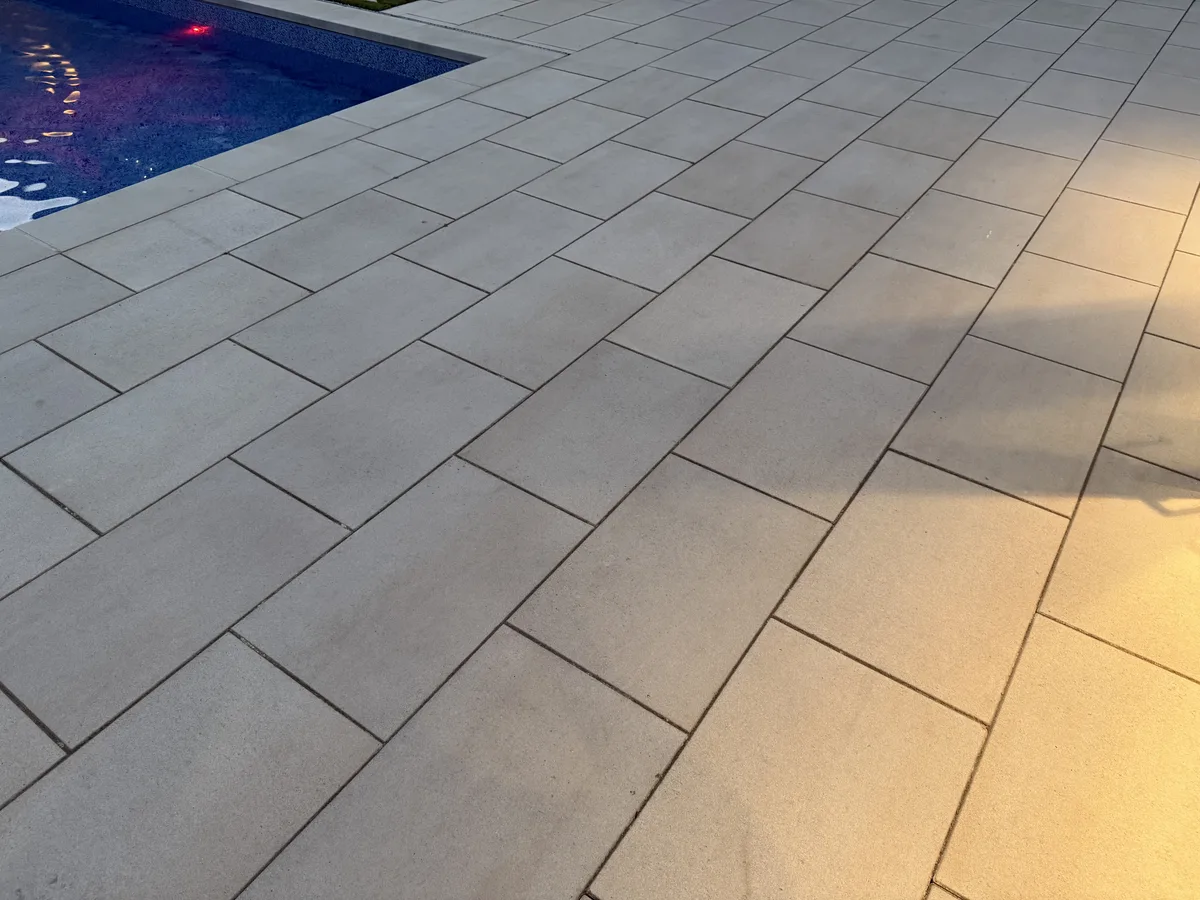 interlocking paver hardscape project