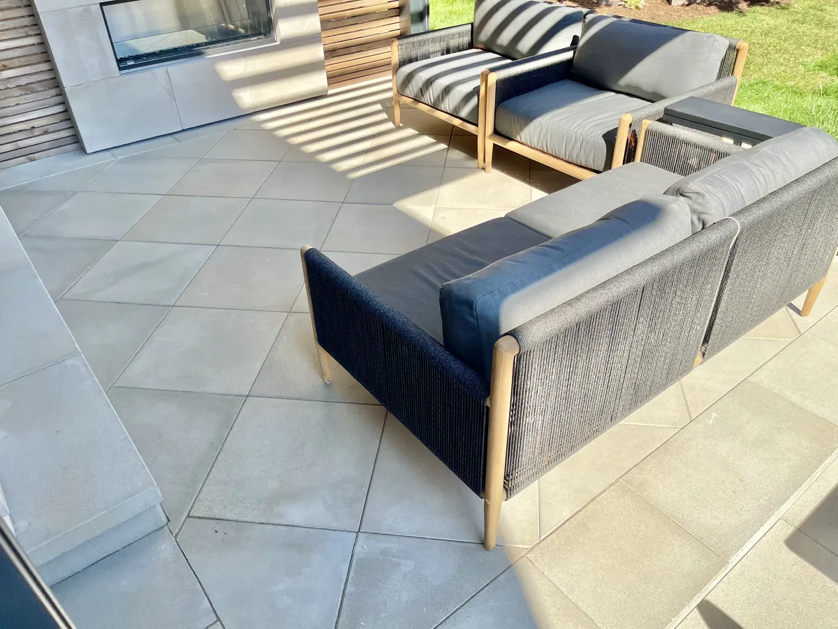 completed hardscape project Ontario