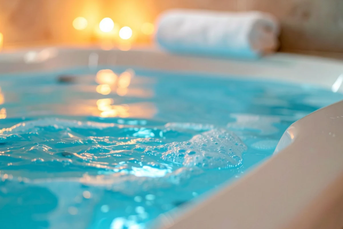 saunas and pools in outdoor winter season