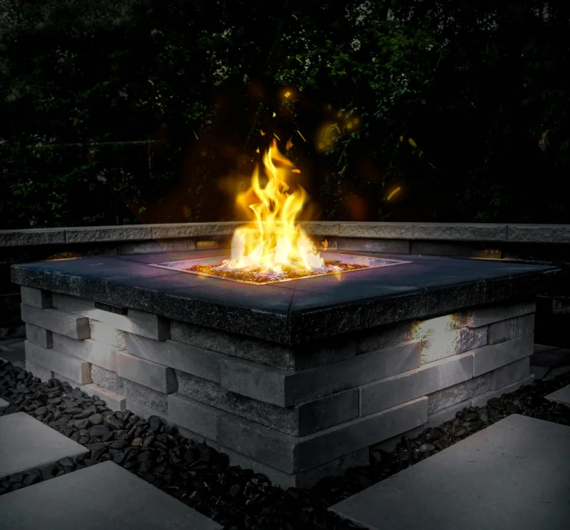fire features square firepit