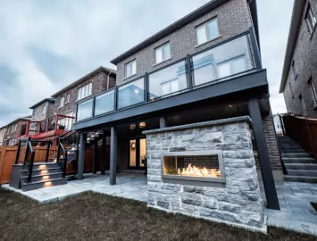 beaconsfield fireplace & stairs