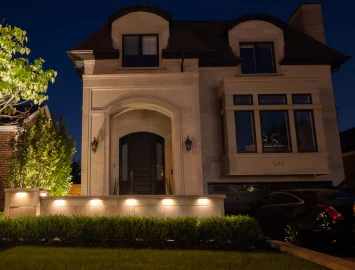 Brooke front entrance lighting and interlocking