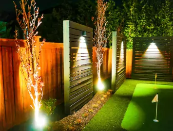 Via Romano Blvd night golf green 3