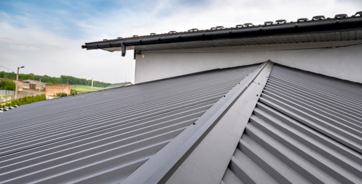 metal shingles on roof