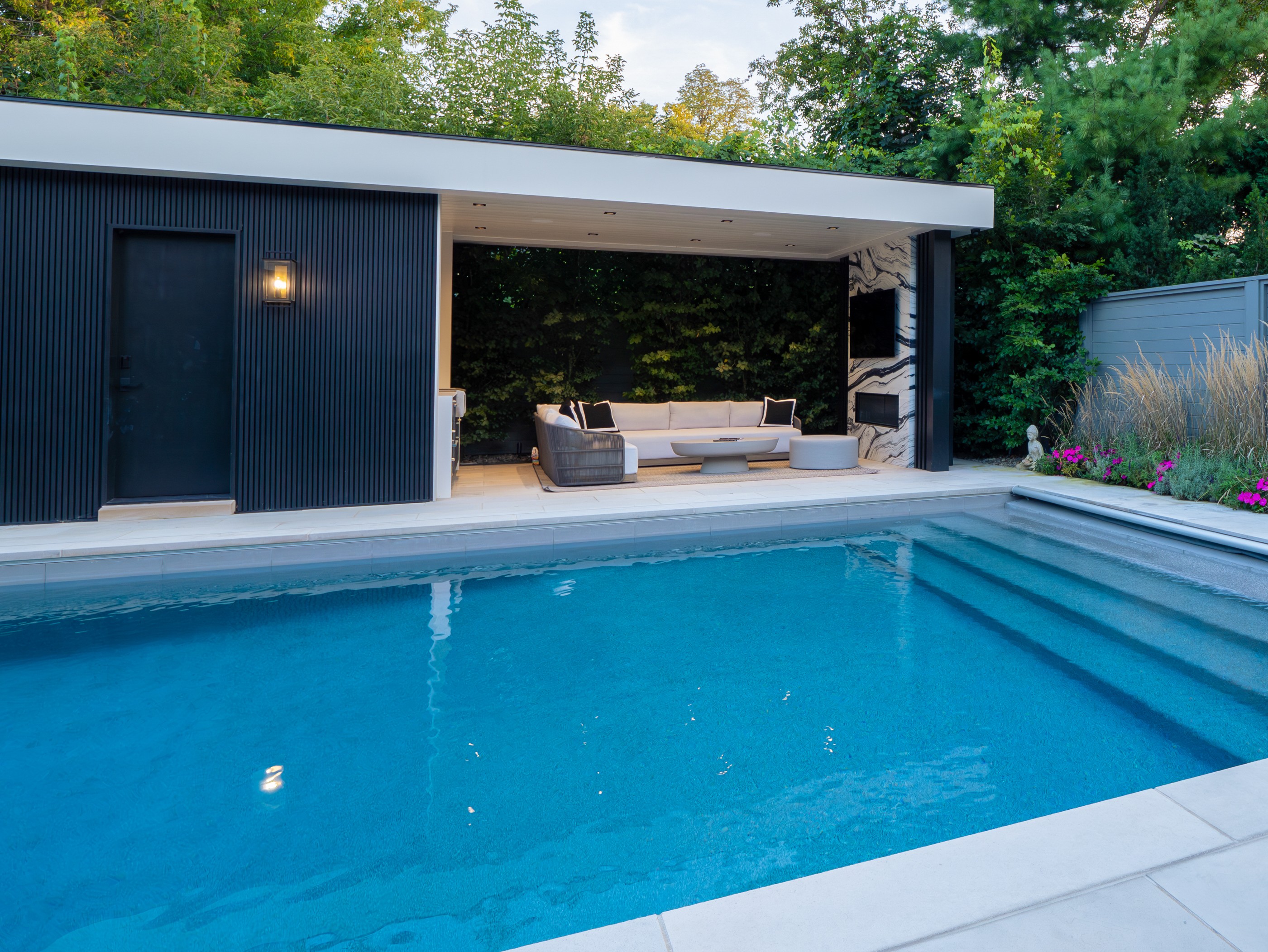 exterior back siding wall view